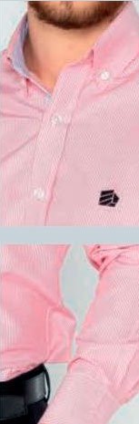 Camisa líneas rosadas