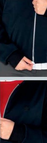 Jacket negra con cierre